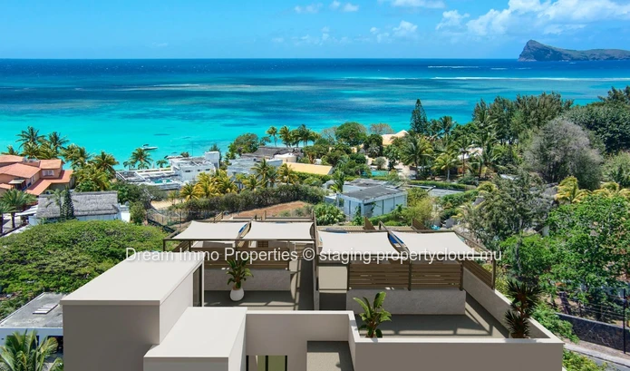Vue Mer Imprenable ! Appartements 2 Chambres Avec Piscine Privee A Pereybere - Ile Maurice