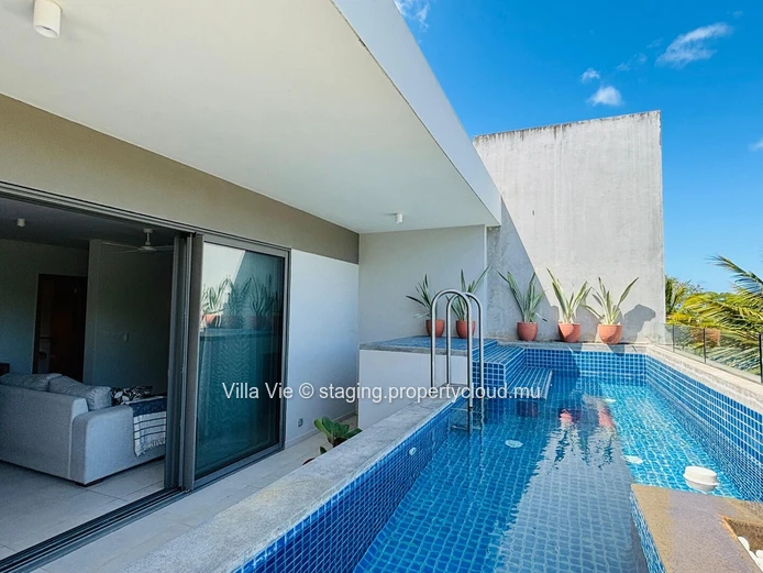 Mont Choisy - Beautiful 2-bedroom en-suite penthouse with private pool