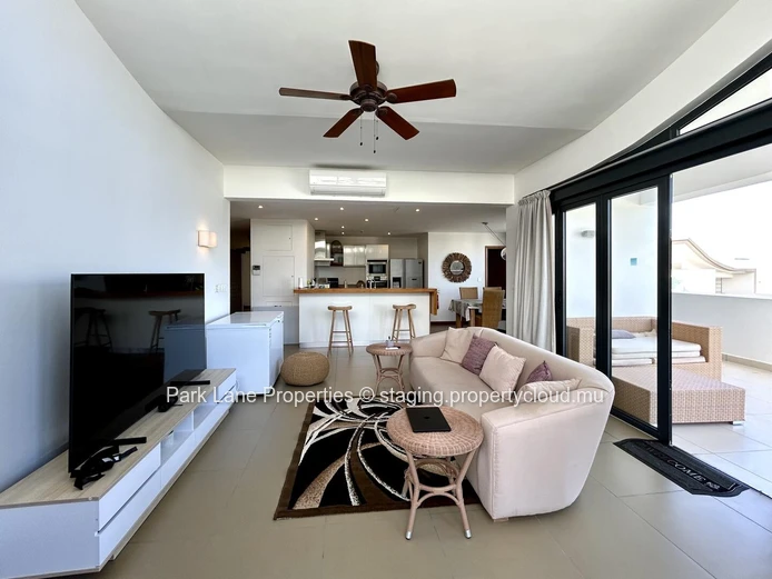 Luxurious Beachfront Apartment with Stunning Views and Communal Pool in Haute Rive, $800K