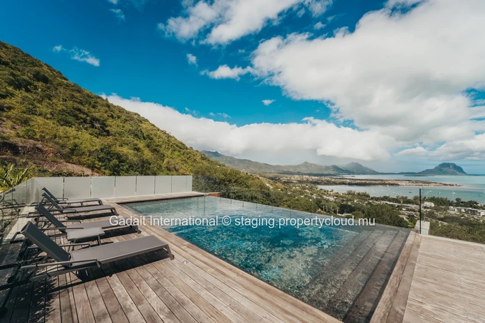 Villa d'exception avec vue panoramique sur le lagon à Legend Hill, Île Maurice