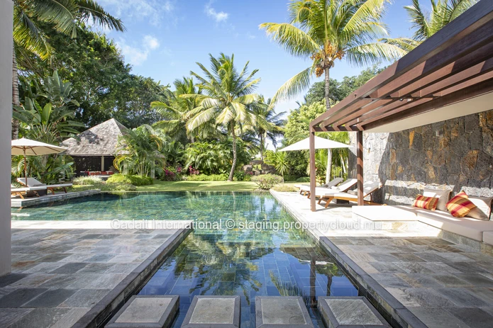Contemporary villa with pool and tropical garden for sale | Anahita Golf & Spa Resort Beau Champ