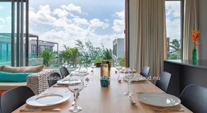 Penthouse in Palmar by the sea with panoramic views, swimming pool and private beach