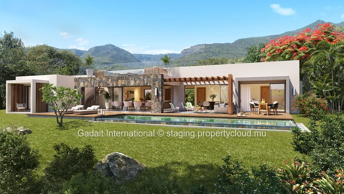 Buy a luxury villa with Morne and Lagoon view in West Mauritius