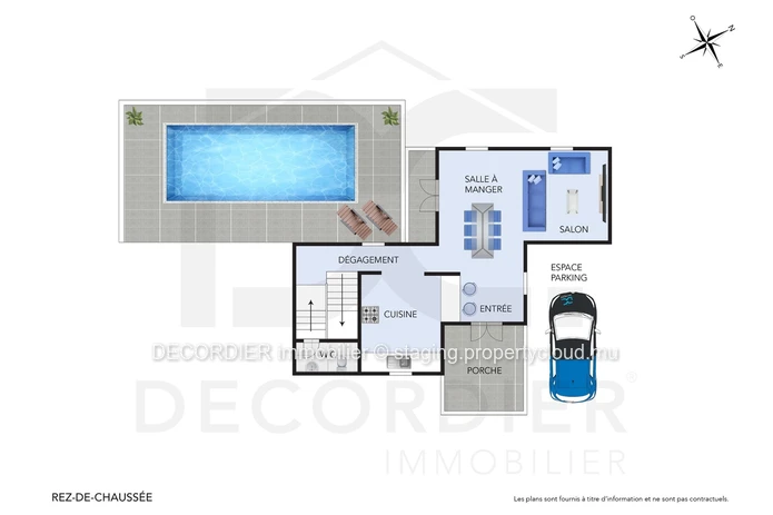 Maison en duplex à louer – Trou aux Biches