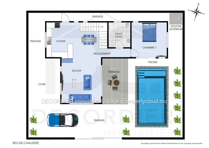 Stunning new house with swimming pool and garden