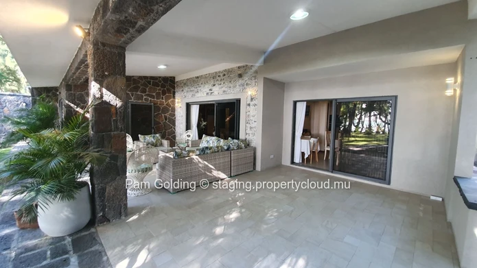 Beach front villa