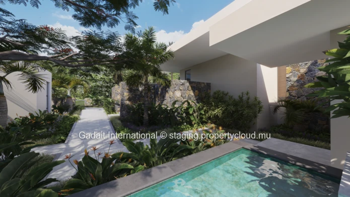 For sale exceptional contemporary villa in the Bel Ombre estate, in the south of Mauritius
