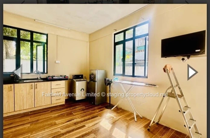 Modern Furnished Studio in Ebène: Parking, Close to School/Bus Stop/Shops/Hospital, Fully Equipped Kitchen, Rs 25,000...