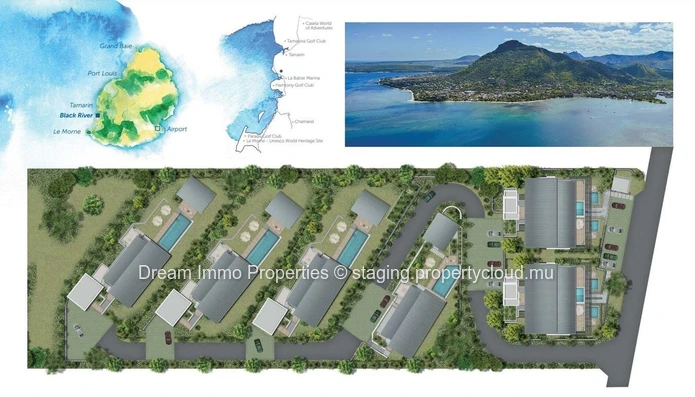 Somptueuses Villas Offrant Une Vue Mer & Morne Panoramique A Riviere Noire – Ile Maurice