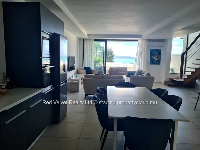 Luxurious Beachfront Apartment for Rent in Bain Boeuf, North, Mauritius
