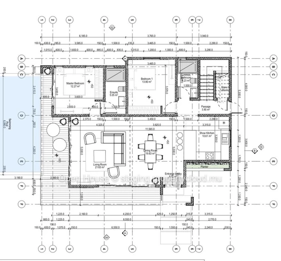 Villa PDS à St Antoine, île Maurice nord. 500m de la mer, 3 chambres, 3 salles d'eau dont Master. Piscine privée. (Mandat exclusif)