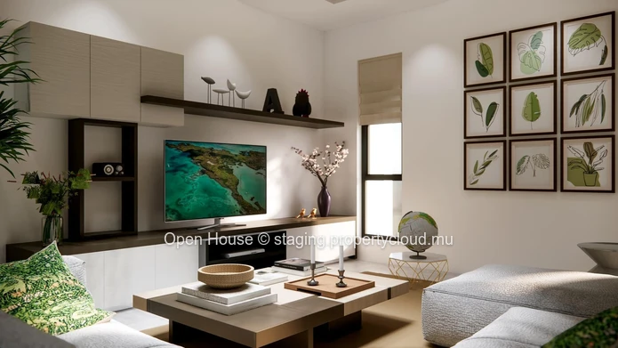 Villa PDS à vendre à Grand Baie, 126m² sur terrain de 380m², piscine privée, accessible aux étrangers, 500m de la mer. (Mandat exclusif)