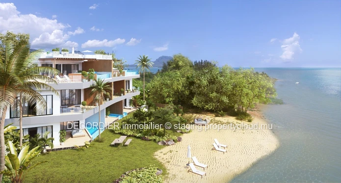 For sale ultimate apartment beachfront Residences in Mauritius with Permanent Resident Permit