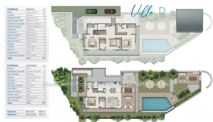 Somptueuses Villas Offrant Une Vue Mer & Morne Panoramique A Riviere Noire – Ile Maurice