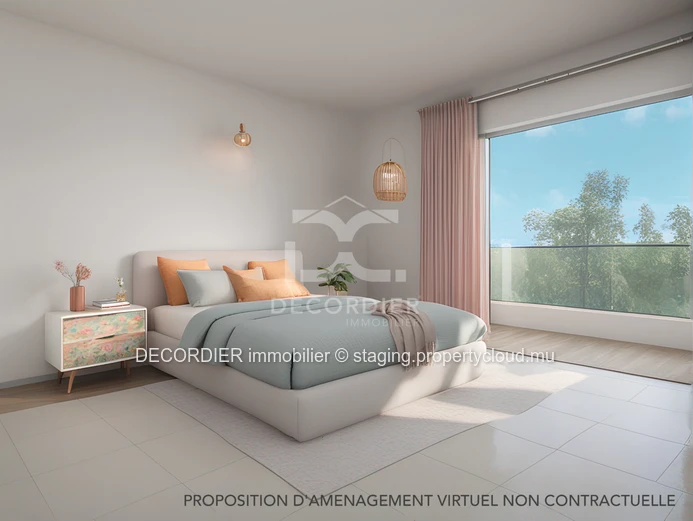 Penthouse located in a secure residence with a sea view rooftop