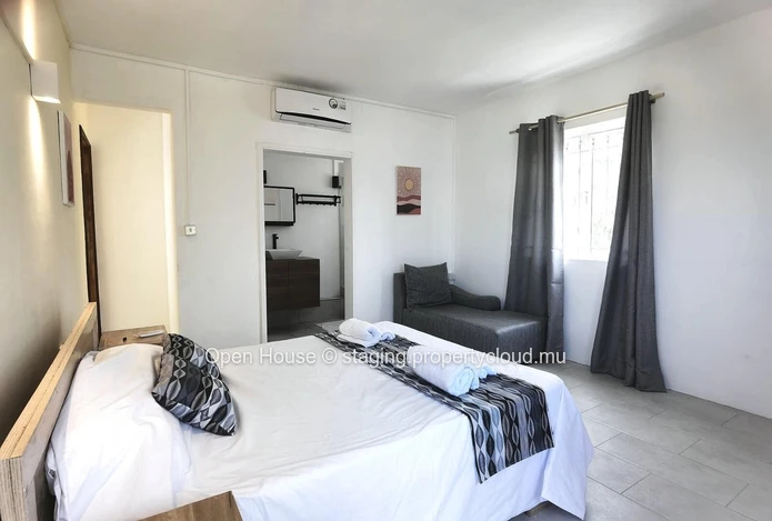"Modern Furnished Apartment with Pool in Rivière Noire - Black River Area - Only Rs 70,000"