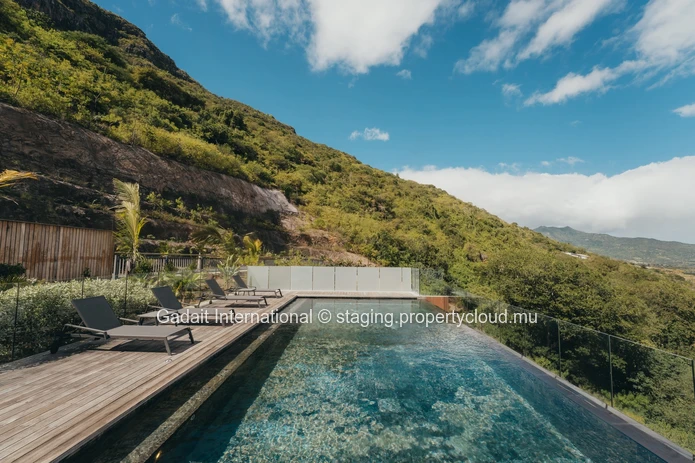 Villa d'exception avec vue panoramique sur le lagon à Legend Hill, Île Maurice
