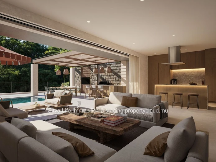 Villa IRS à vendre à Bel Ombre, Sud, 322m² habitables, 709m² terrain, 4 chambres, piscine privée €.