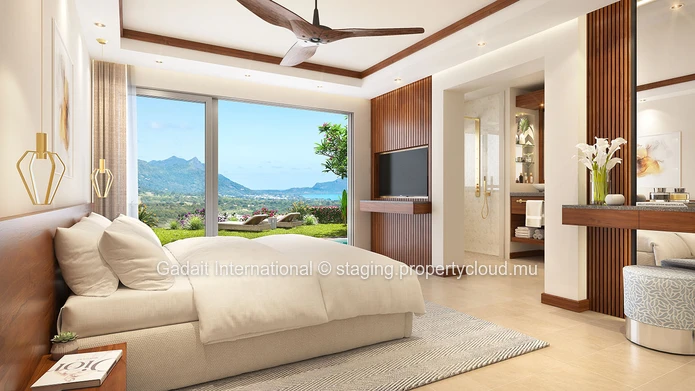 Buy a luxury villa with Morne and Lagoon view in West Mauritius