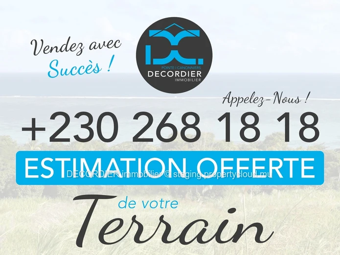 À vendre – Terrain résidentiel et commercial à Pointe aux Piments.