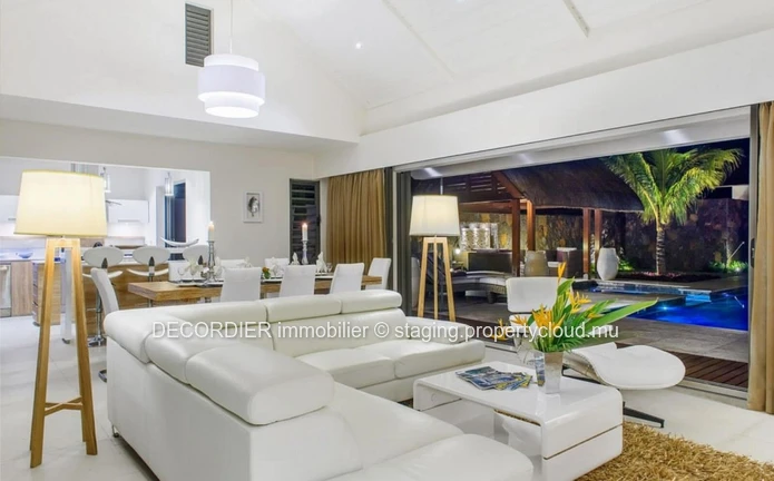 For sale - Grand Baie, prestigious villa with comfortable and bright living spaces.