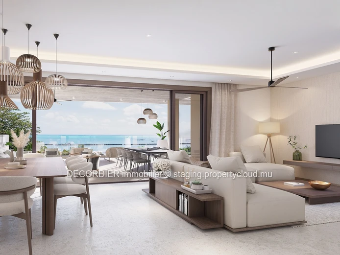 Sea view penthouse located in a secure residence accessible to foreigners