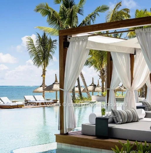 Unparalleled Luxury Living: Beachfront Villa Oasis in Mauritius