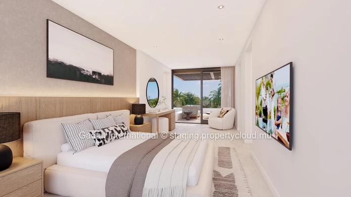 Invest in a luxury 2 bedroom villa with golf view in Azuri, Mauritius