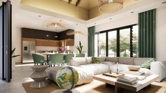 Villa PDS à vendre à Grand Baie, 126m² sur terrain de 380m², piscine privée, accessible aux étrangers, 500m de la mer. (Mandat exclusif)