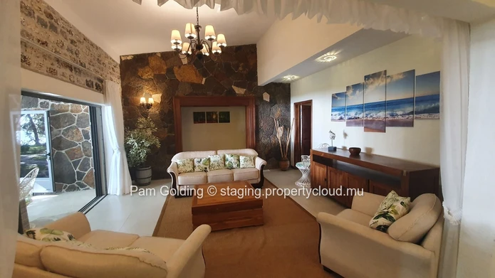Beach front villa