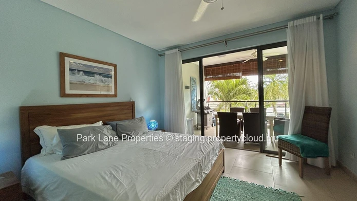 Appartement confortable de 3 chambres avec terrasse, piscine et accès à la plage à Pereybere