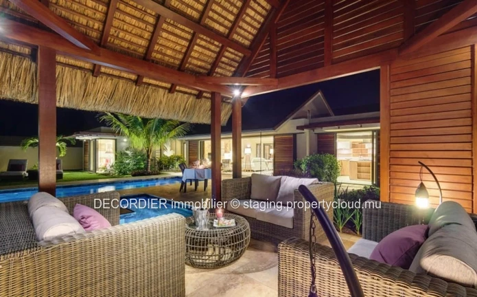 For sale - Grand Baie, prestigious villa with comfortable and bright living spaces.