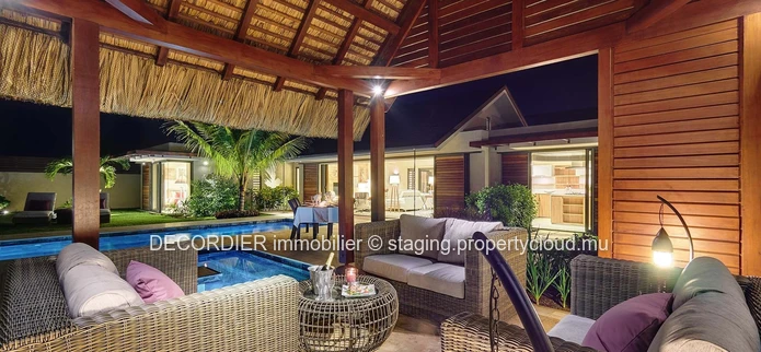 For sale - Grand Baie, prestigious villa with comfortable and bright living spaces.