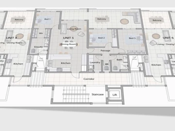 Appartement de 3 Chambres