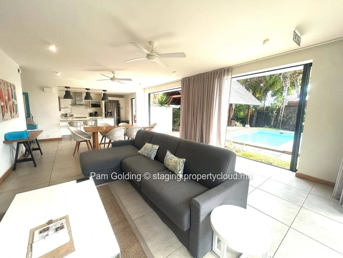 Elegant 3-Bedroom Garden Villa in Mauritius – Private Pool, Resort Services & Beach Proximity