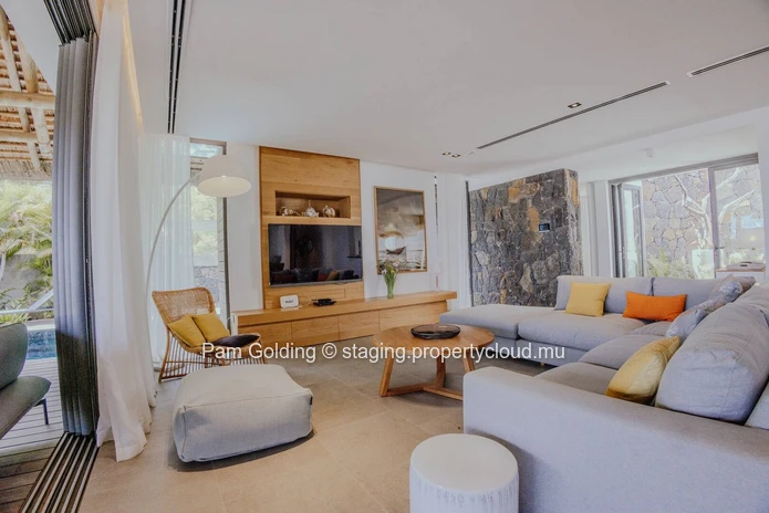 Luxurious 3-Bedroom Beachfront Villa with Private Pool in Les Salines Black River
