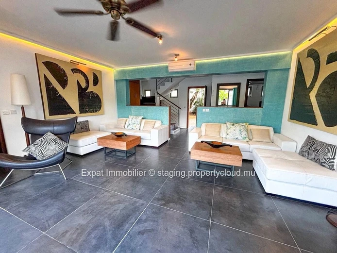Splendide Villa en Résidence Sécurisée avec Accès Direct à la Mer à Pointe aux Canonniers
