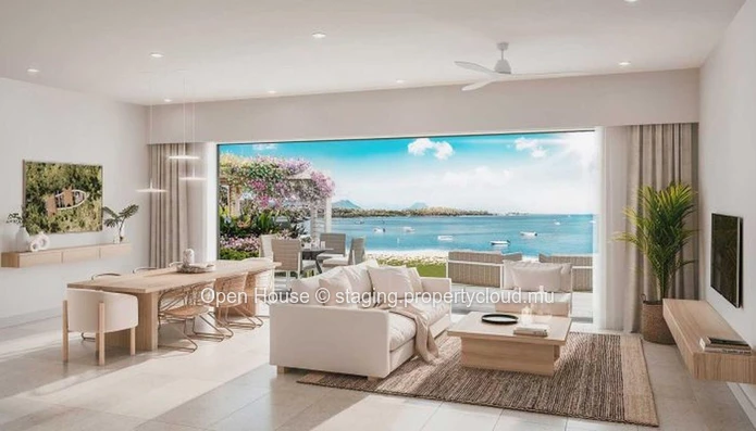 Appartement R+2 à vendre à Rivière Noire - Black River, 164m², 3 chambres, piscine commune, vue mer, proche golf. 979...