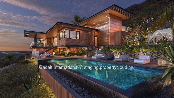 Duplex luxury villa with panoramic ocean view