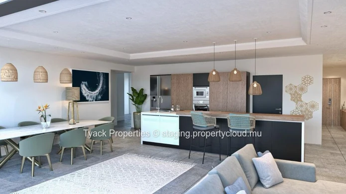 Modern Penthouse with Rooftop Terrace and Pool – Pereybere