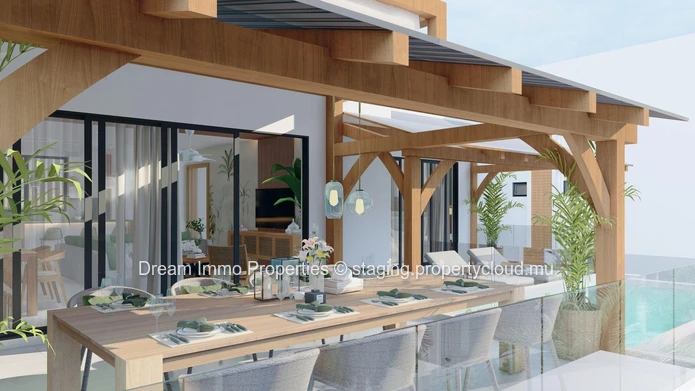 Penthouse Moderne Avec Toit Terrasse Et Piscine Privee Proche Mer A Pereybere - Ile Maurice