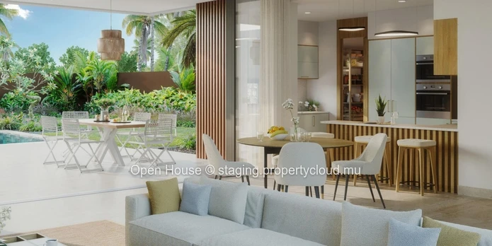 Nouveau projet - Villa PDS à vendre à Grand Baie, 3 chambres en suite, espace bureau, piscine privée, beaux volumes.