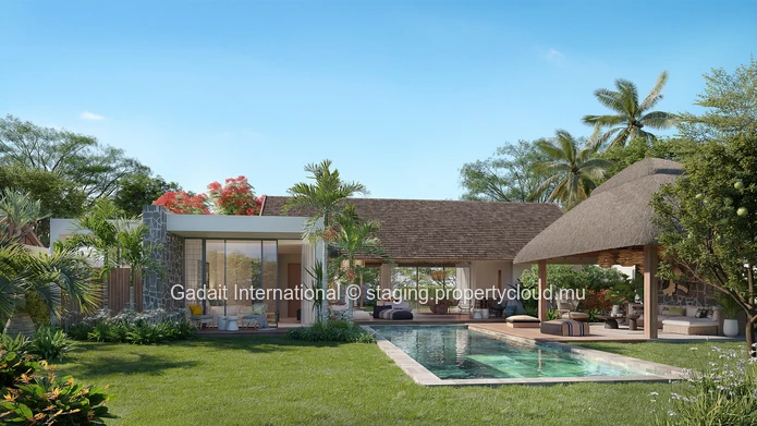 Villa Demera C27 : propriété 1101m², 3 chambres, terrasse spacieuse, piscine - Anahita Beau Champ