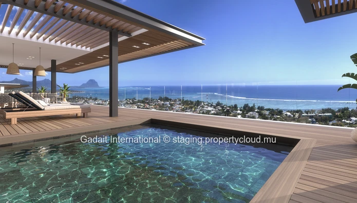 Duplex luxury villa with panoramic ocean view