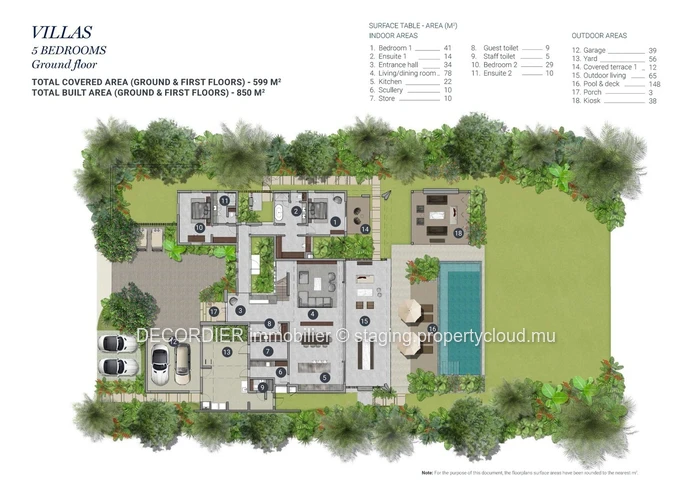 For sale villa - Mont Choisy, located on the edge of the fairway