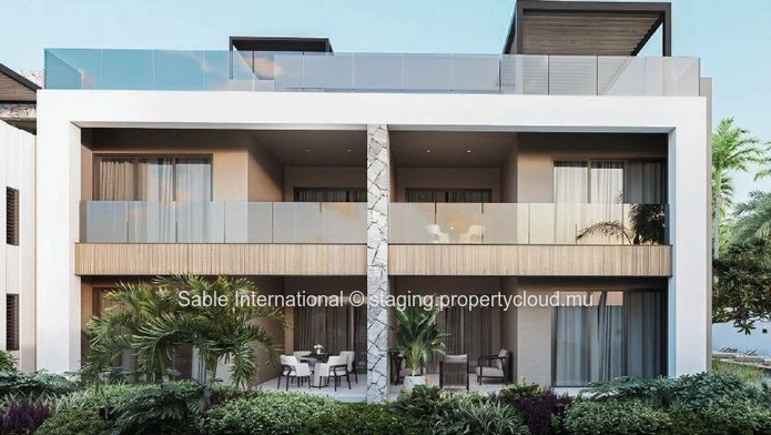 Luxury Penthouse with Private Pool in Tamarin, Rivière Noire - Black River. Close to schools, shops, and golf course. 