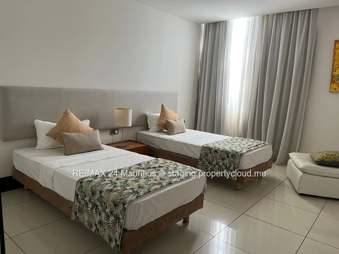 Beautiful fully furnished 3 bedrooms RES apartment of 245m2 for sale at Grand Baie La Croisette.