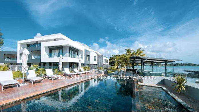  Luxurious Beachfront Apartment for Rent in Pereybere, Grand Baie