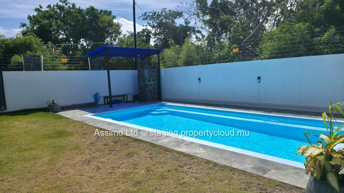 Furnished villa for rent in Grand Gaube of 210m². Rs 90,000. 