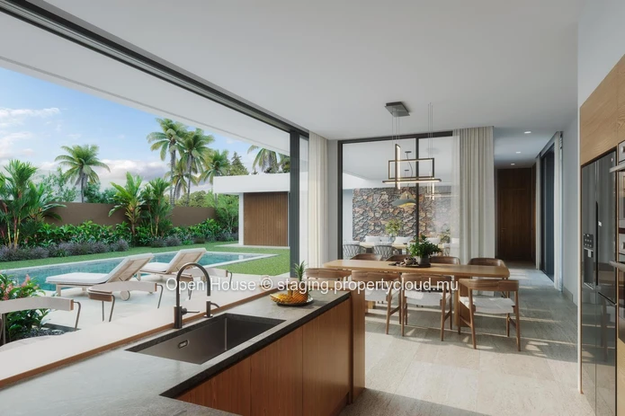 New project - PDS Villa for sale in Grand Baie, 4 en suite bedrooms, office space, private pool, spacious layout.